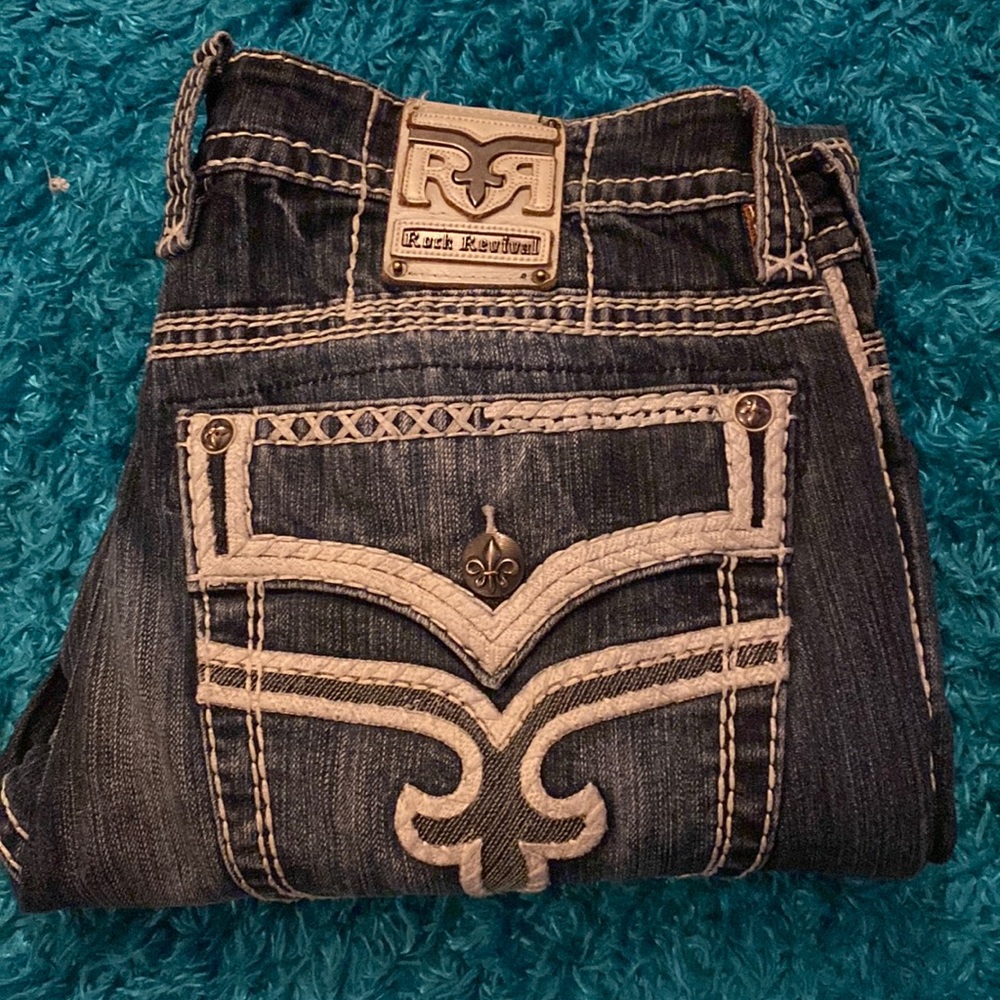 Mens, Rock Revival, Blue Jeans